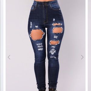 Olivia Rose Skinny Jeans - Dark Denim